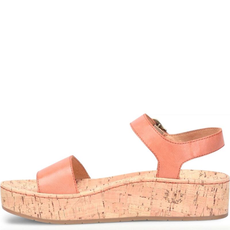 Born Women's Sari Sandals - Orange Papaya (Orange)
