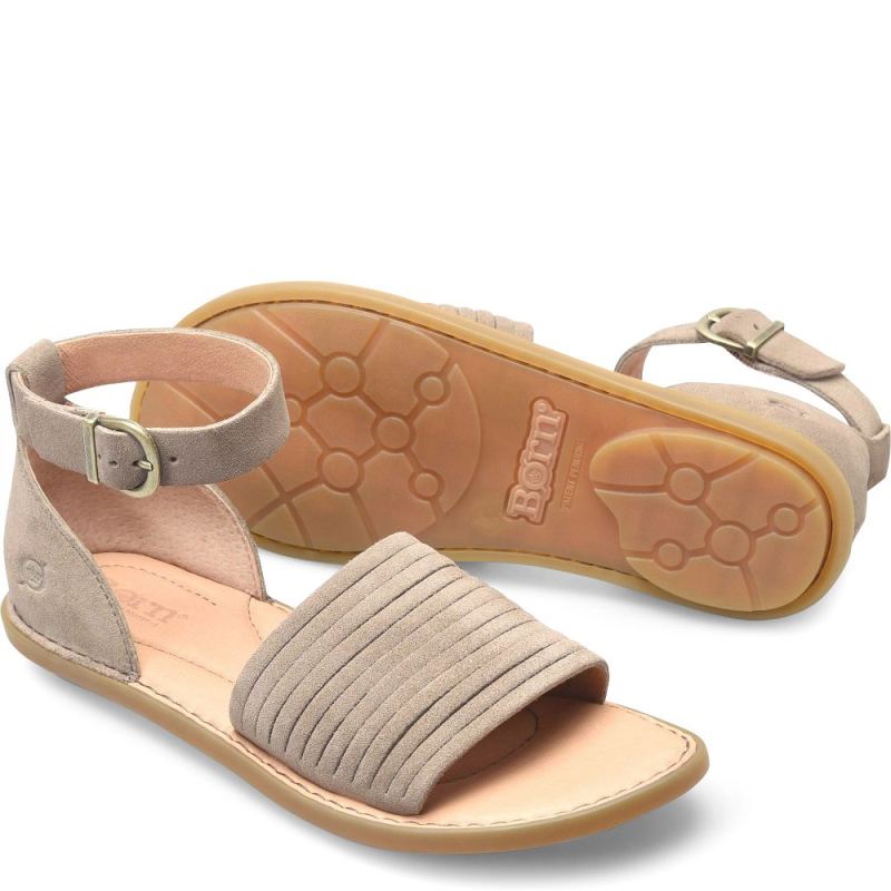 Born Women's Margot Sandals - Taupe Suede (Tan)
