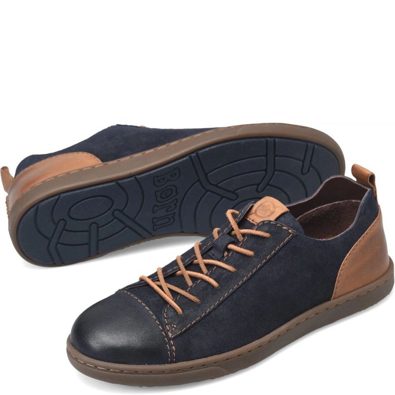 Born Men's Allegheny Luxe Sneakers - Dark Blue Distress Combo (B