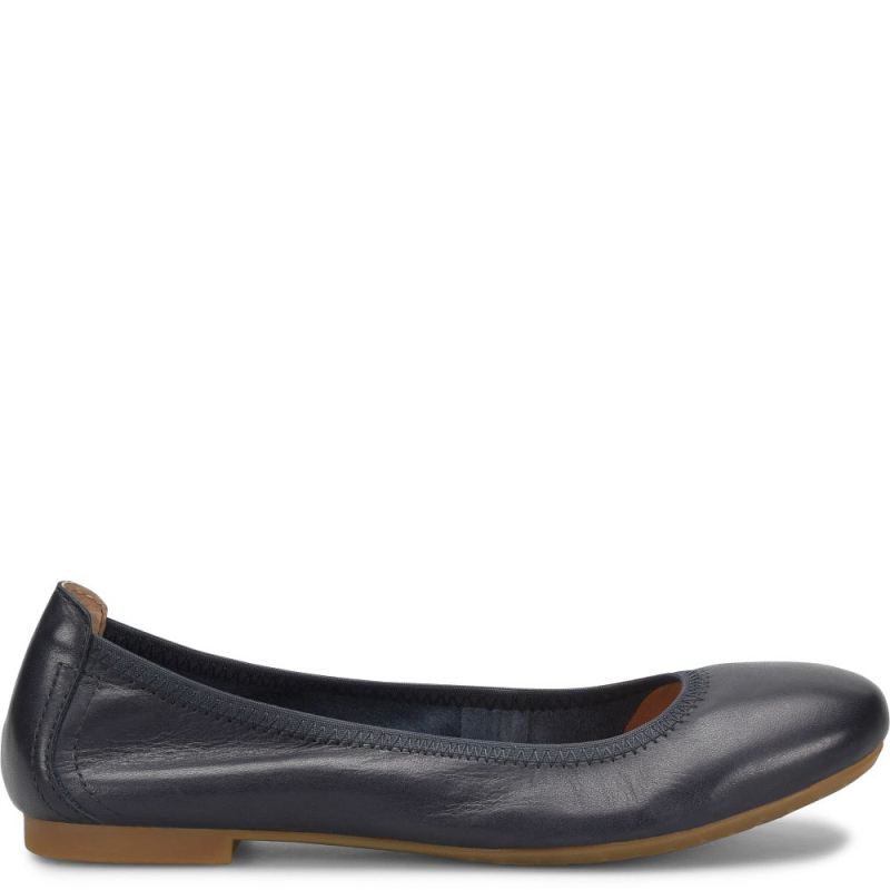Born Women's Julianne Flats - Navy (Blue)
