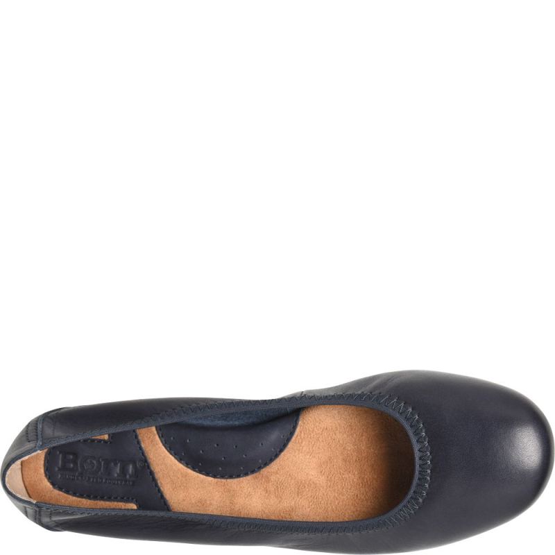 Born Women's Julianne Flats - Navy (Blue)