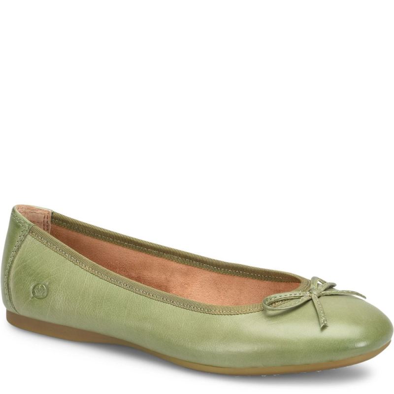 Born Women's Brin Flats - Green Leaf (Green)