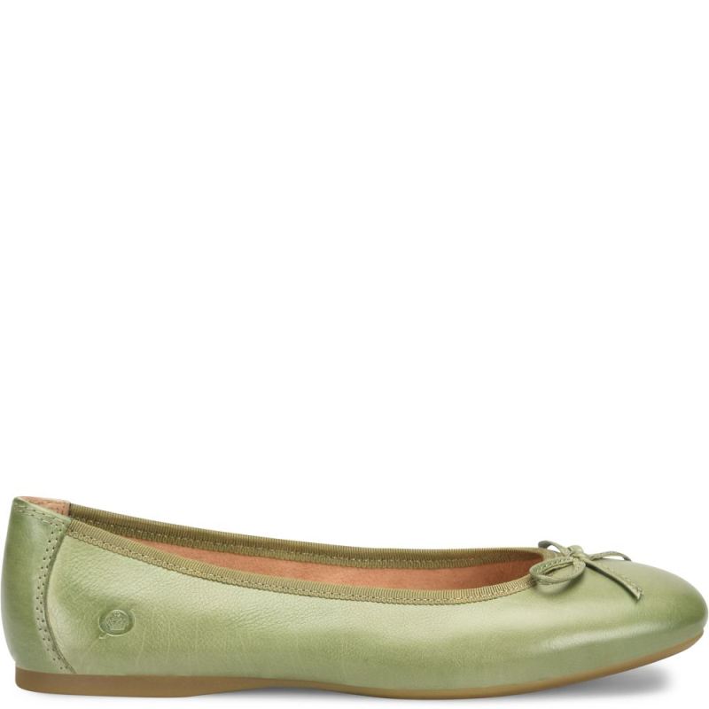 Born Women's Brin Flats - Green Leaf (Green)