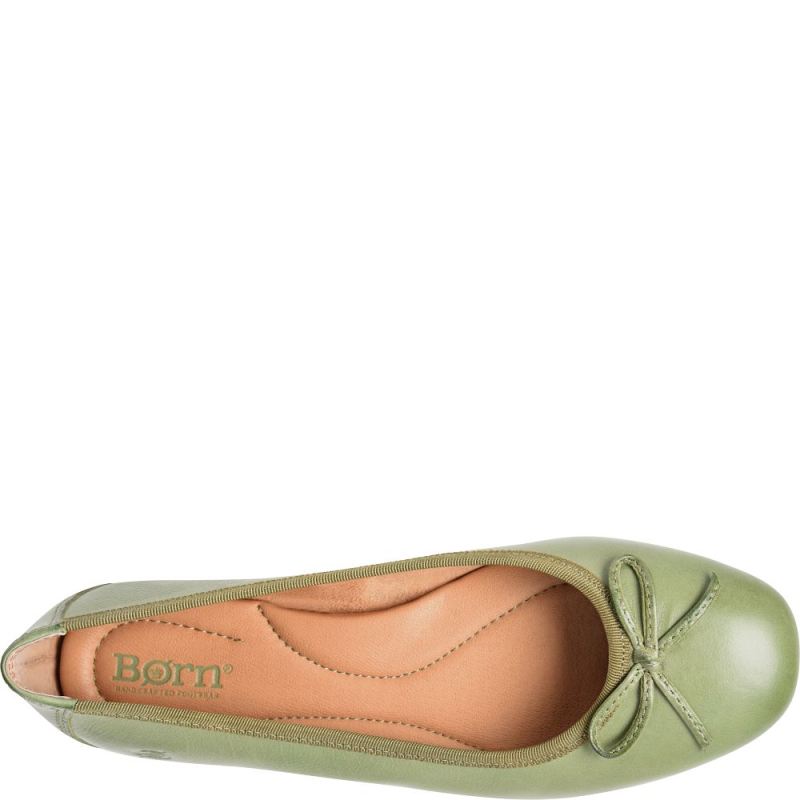 Born Women's Brin Flats - Green Leaf (Green)