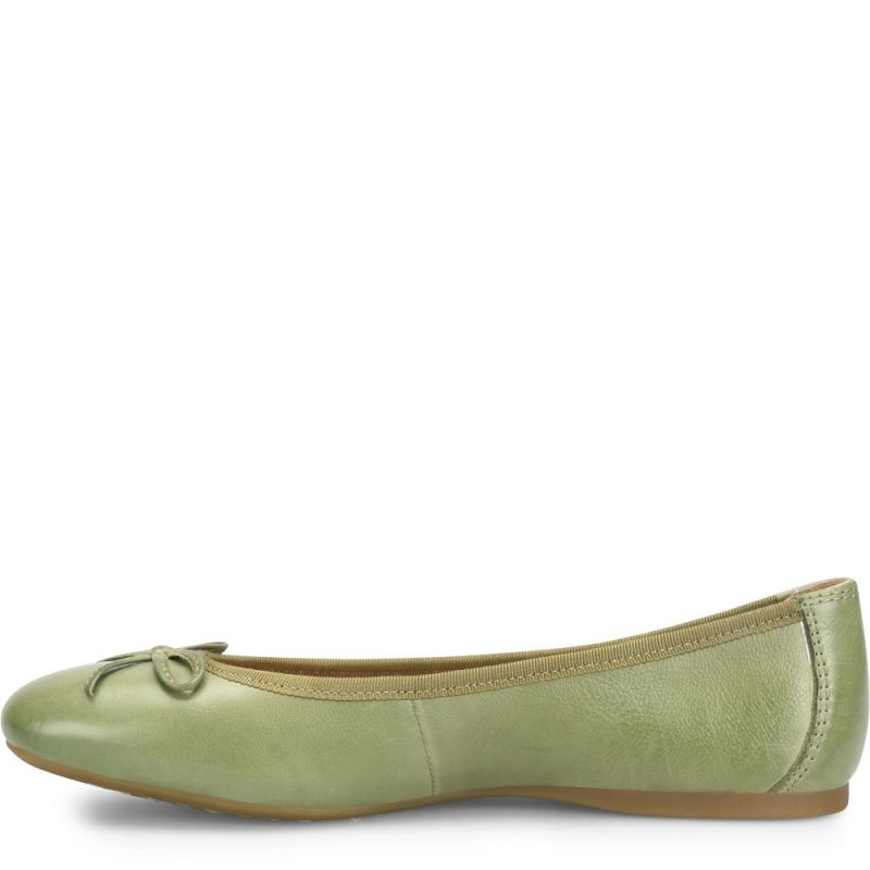 Born Women's Brin Flats - Green Leaf (Green)