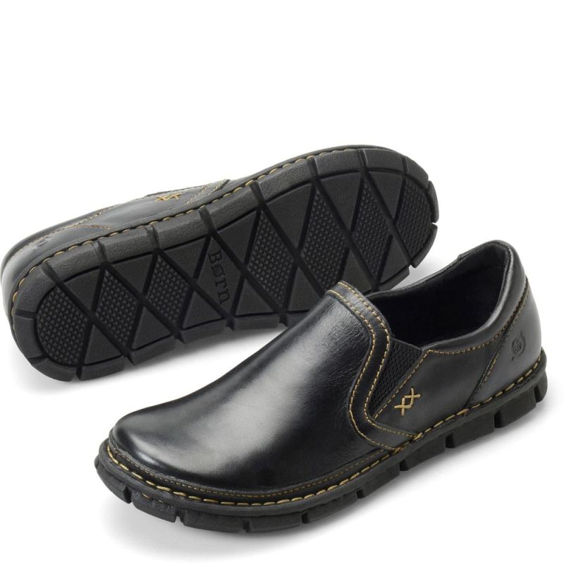 Born Men's Sawyer Slip-Ons & Lace-Ups - Black