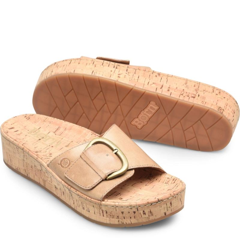 Born Women's Sloane Sandals - Natural Sabbia (Tan) - Click Image to Close