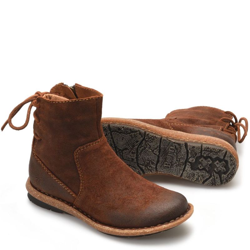Born Women's Taran Boots - Glazed Ginger Distressed (Brown)