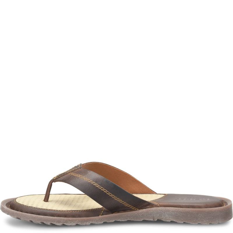 Born Men's Bermuda Basic Sandals - Dark Castano (Brown)