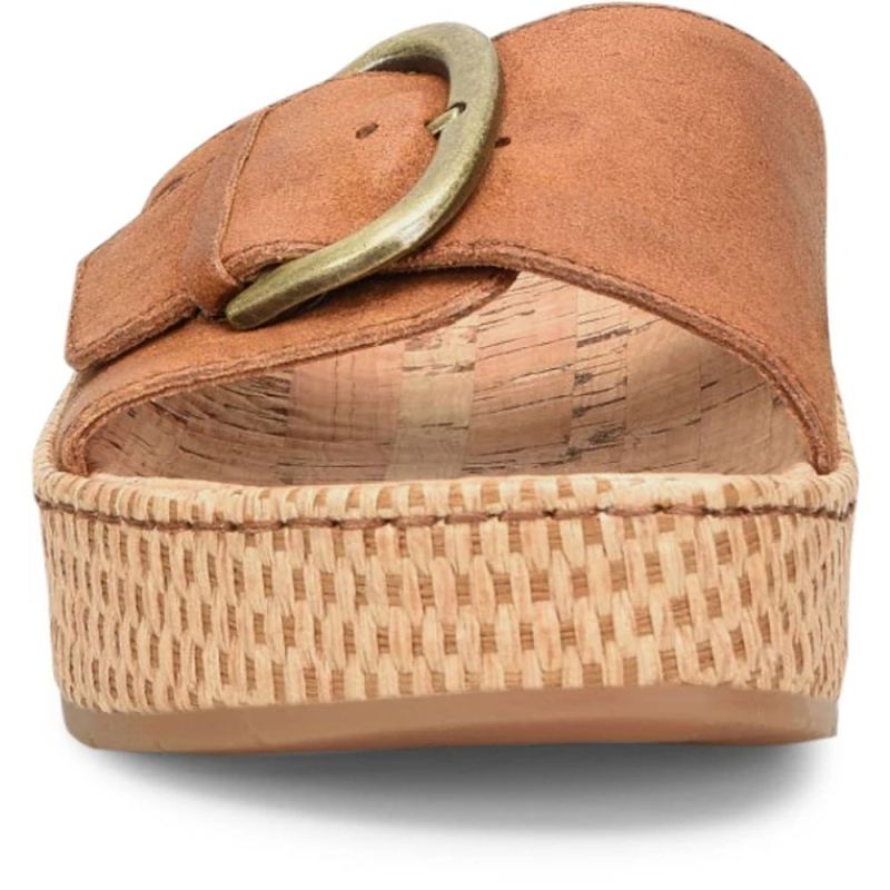 Born Women's Sloane Sandals - Tan Camel Distressed (Brown)