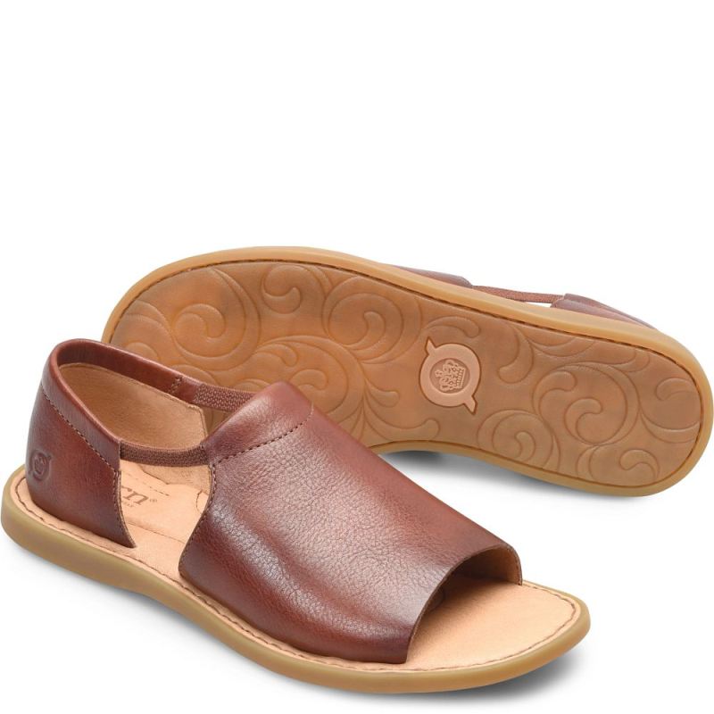 Born Women's Cove Modern Sandals - Dark Tan Bourbon (Brown)