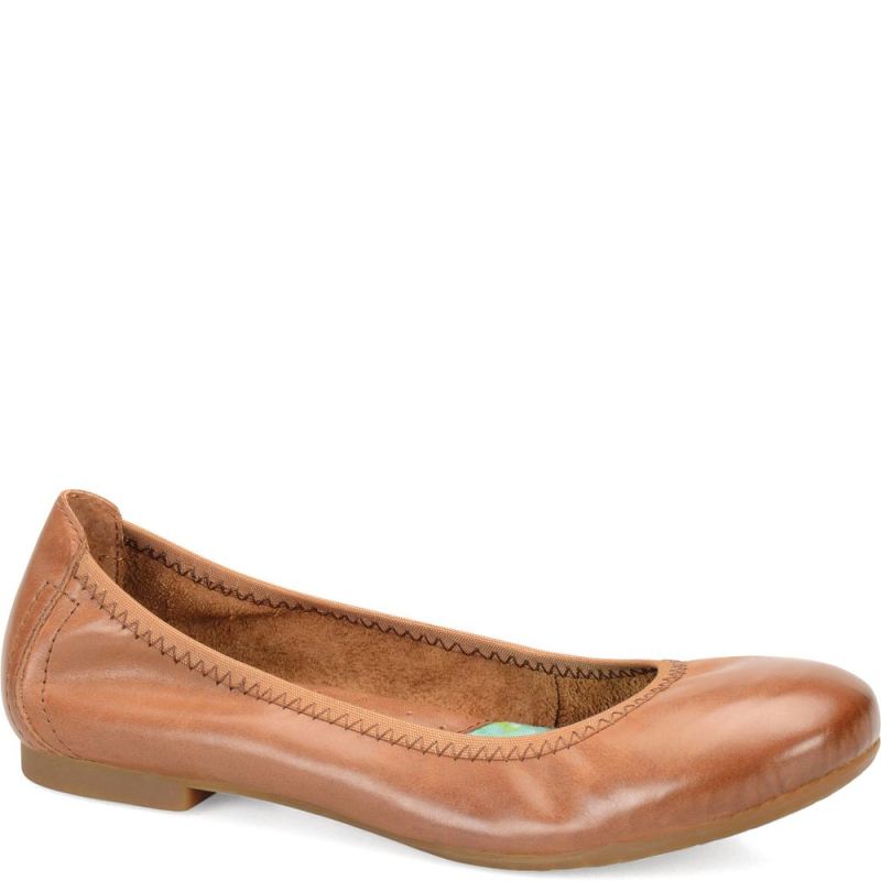 Born Women's Julianne Flats - Mid Brown (Brown)