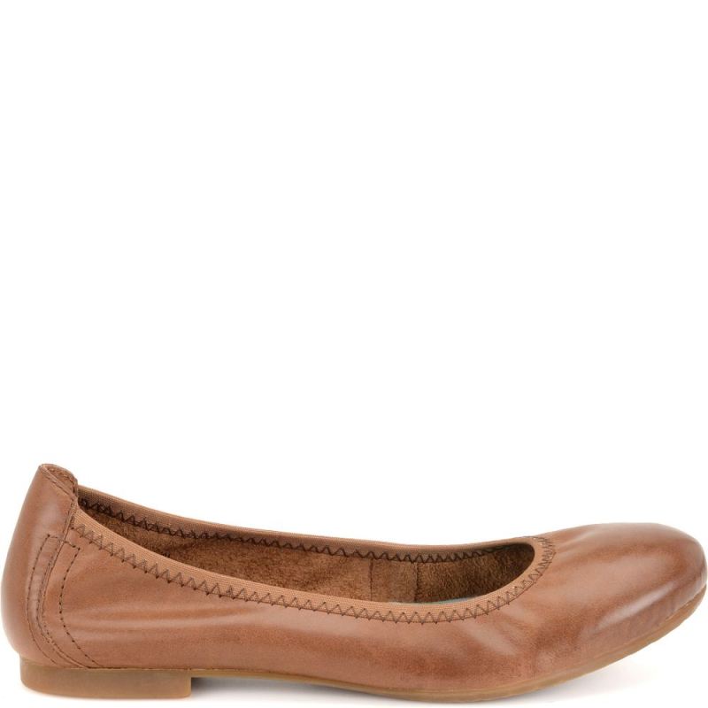 Born Women's Julianne Flats - Mid Brown (Brown)