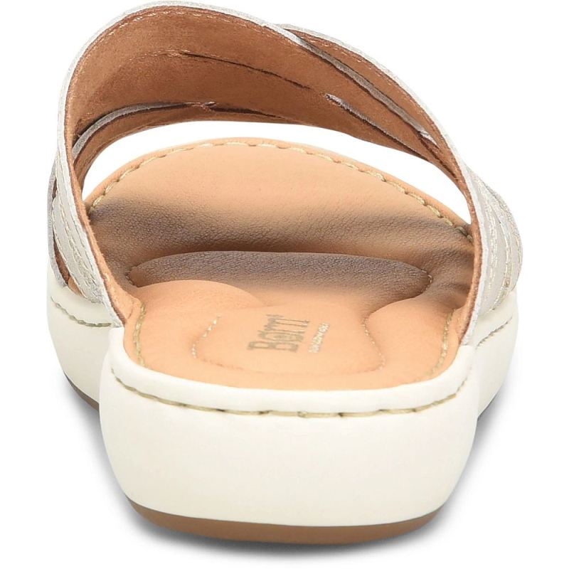Born Women's Jenny Sandals - Light Gold Panna Cotta (Metallic)