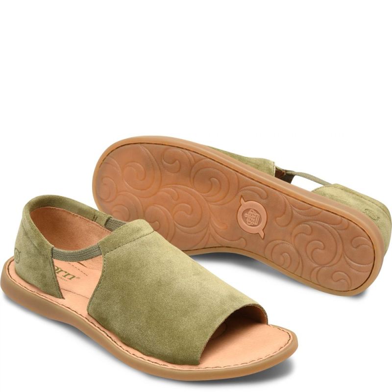 Born Women's Cove Modern Sandals - Kiwi Suede (Green) Born Women's Cove Modern Sandals - Kiwi Suede (Green)