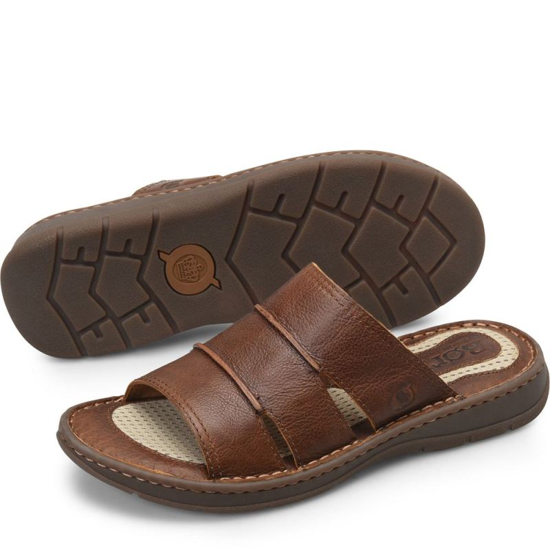 Born Men's Weiser Sandals - Cymbal (Brown)