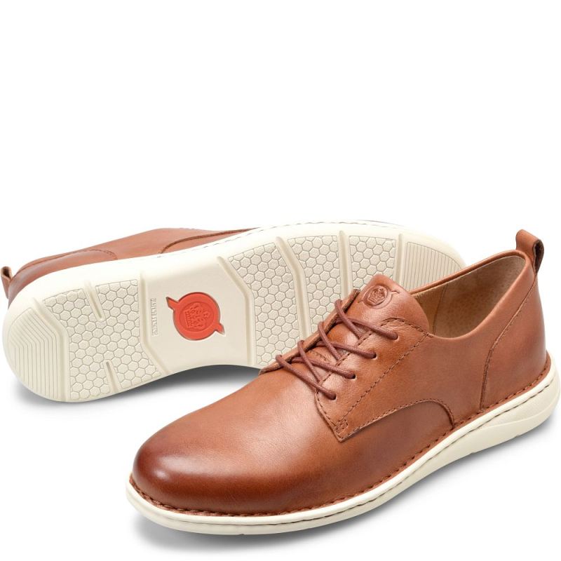 Born Men's Todd Slip-Ons & Lace-Ups - Cognac (Brown)