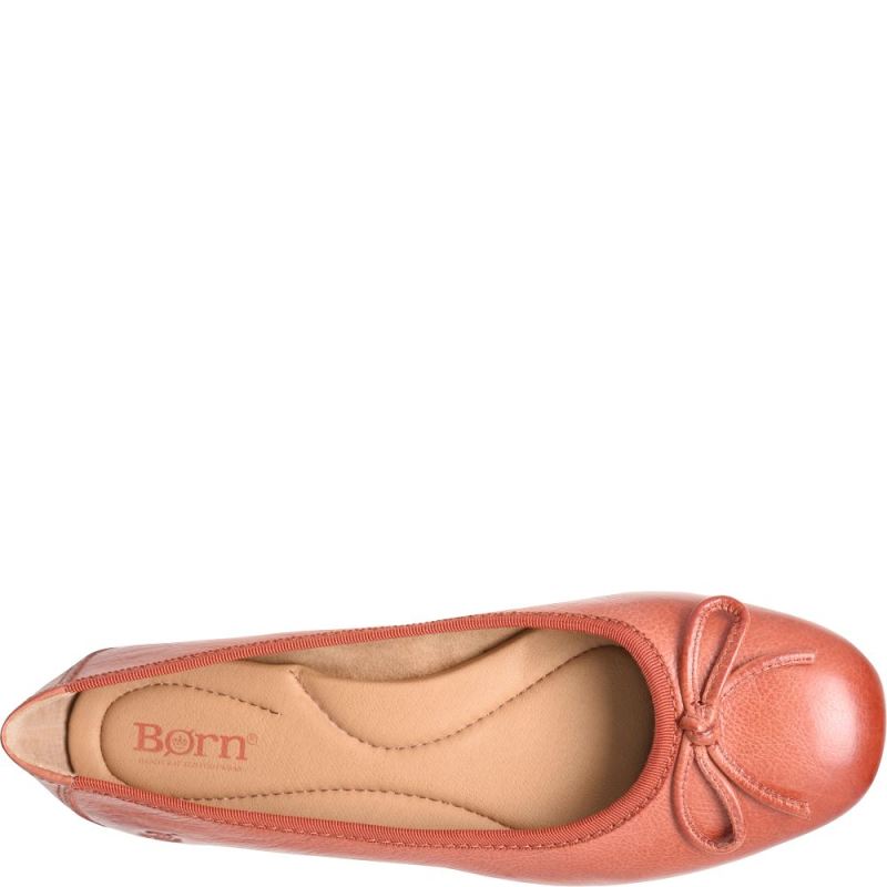 Born Women's Brin Flats - Rust Cayenne (Red)
