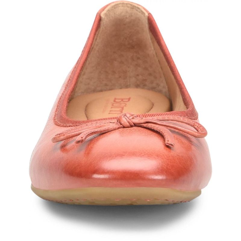 Born Women's Brin Flats - Rust Cayenne (Red)