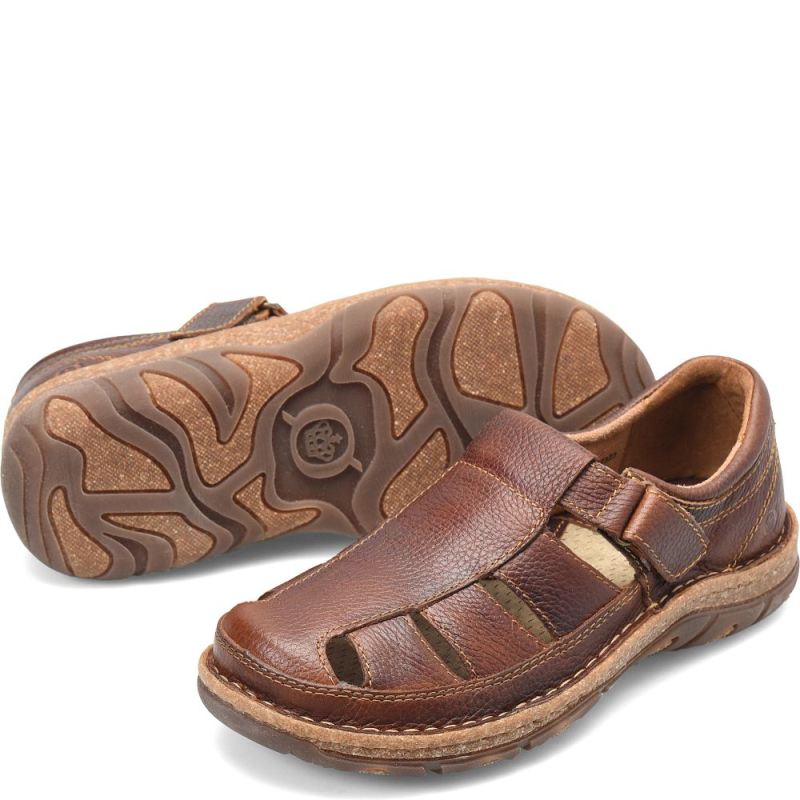 Born Men's Connor Sandals - Dark Chestnut (Brown)