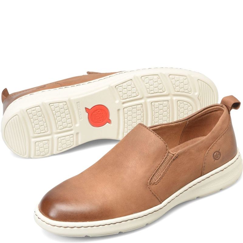 Born Men's Morgan Slip-Ons & Lace-Ups - Terra Brown (Brown)