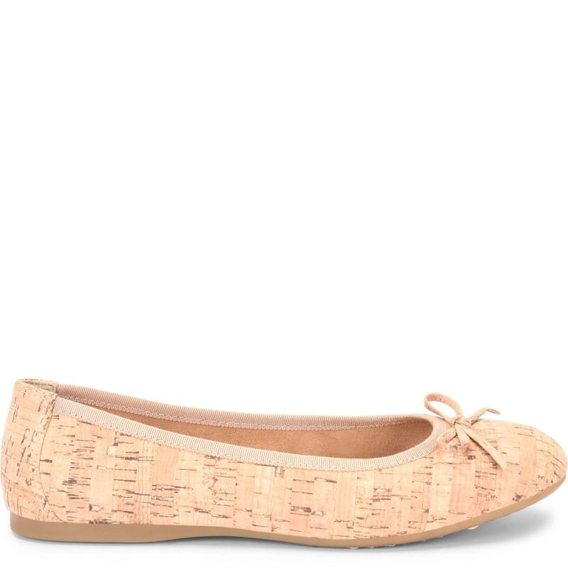 Born Women's Brin Flats - Natural Cork (Tan)
