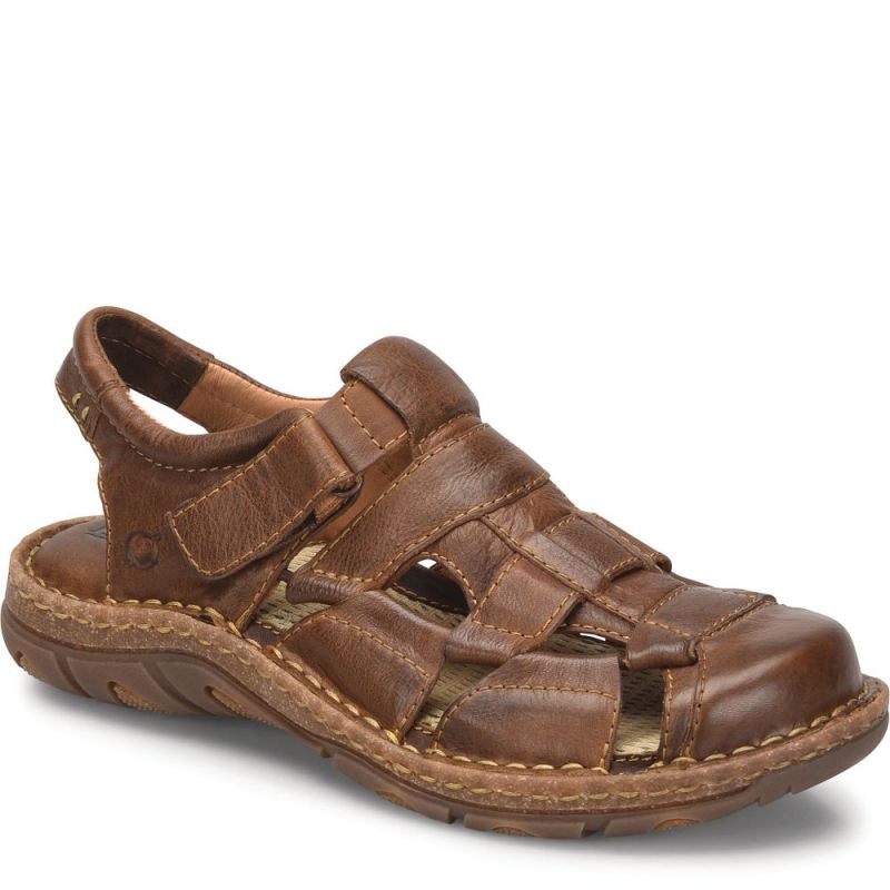 Born Men's Cabot III Sandals - Amber (Brown)