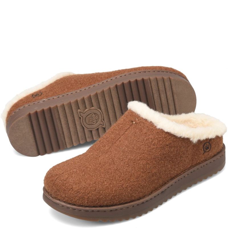Born Men's Jayce Slip-Ons & Lace-Ups - Cognac Wool Combo (Brown)