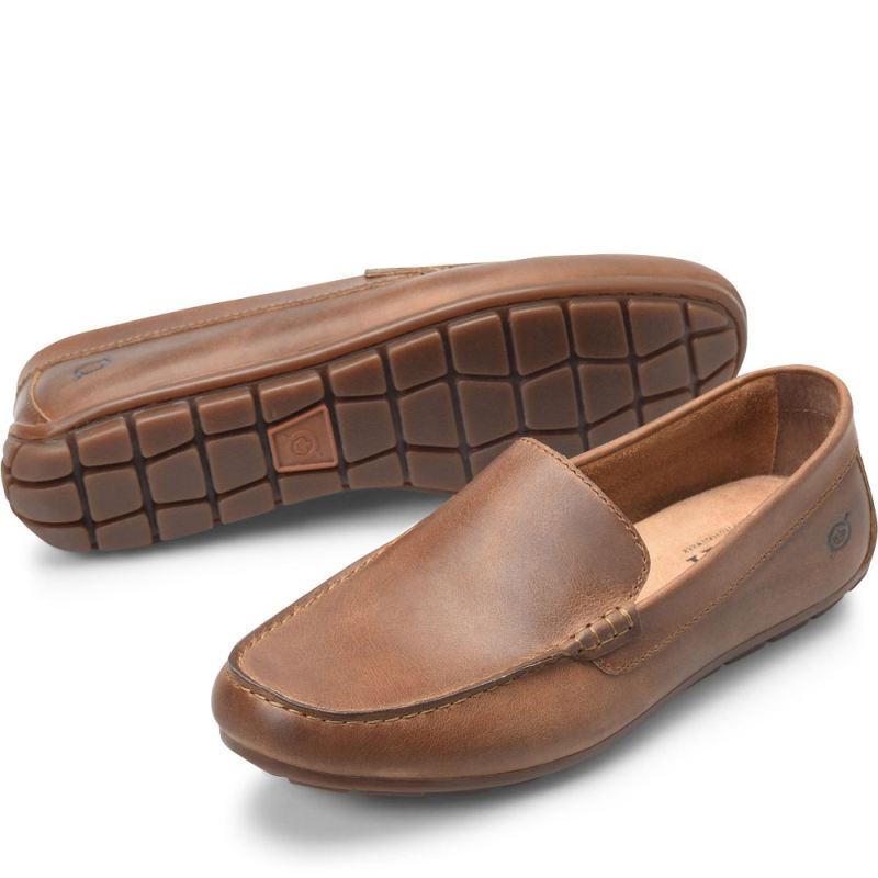 Born Men's Allan Slip-Ons & Lace-Ups - Cookie Dough (Brown)