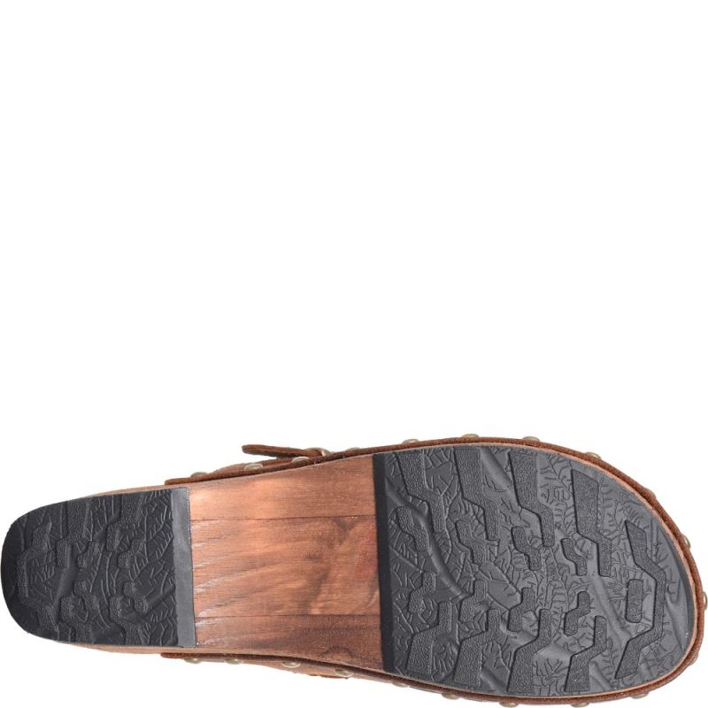 Born Women's Jewel Clogs - Glazed Ginger Distressed (Brown)