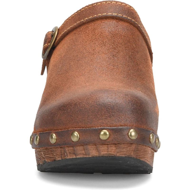 Born Women's Jewel Clogs - Glazed Ginger Distressed (Brown)