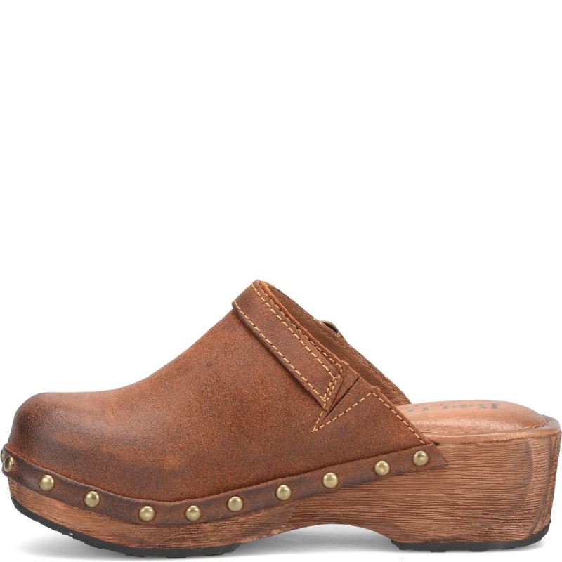 Born Women's Jewel Clogs - Glazed Ginger Distressed (Brown)