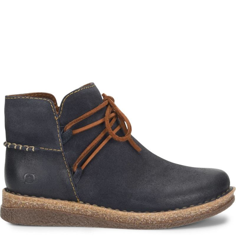 Born Women's Calyn Boots - Navy Indigo Distressed (Blue)