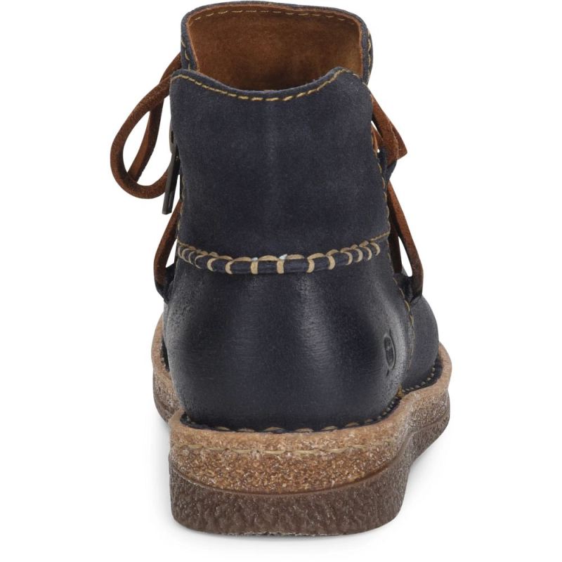 Born Women's Calyn Boots - Navy Indigo Distressed (Blue)