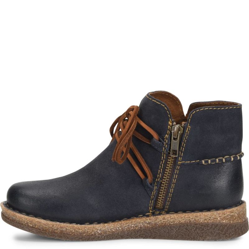 Born Women's Calyn Boots - Navy Indigo Distressed (Blue)