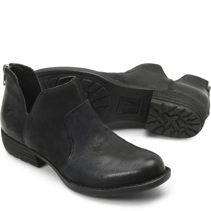 Born Women's Kerri Boots - Black Distressed (Black)