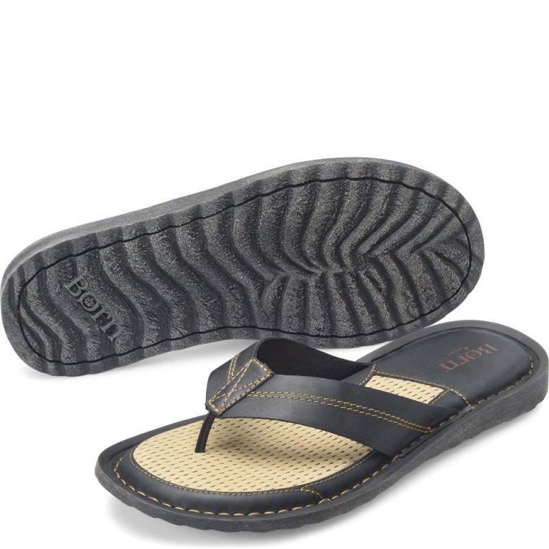 Born Men's Bermuda Basic Sandals - Black