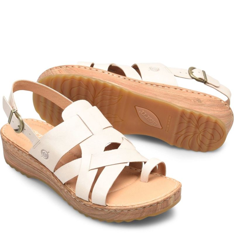 Born Women's Abbie Sandals - Bone (White)