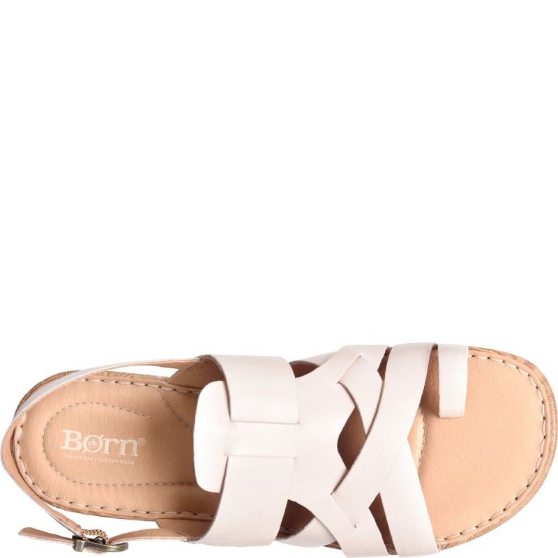 Born Women's Abbie Sandals - Bone (White)