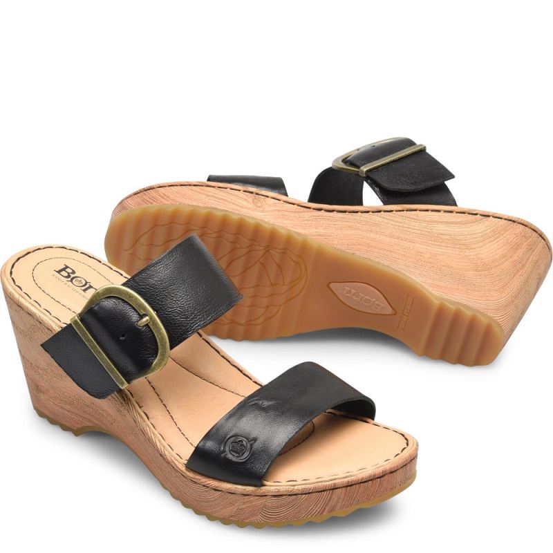 Born Women's Emily Sandals - Black Born Women's Emily Sandals - Black