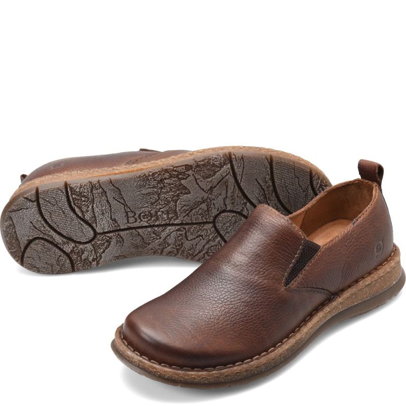 Born Men's Bryson Slip-Ons & Lace-Ups - Dark Brown (Brown)