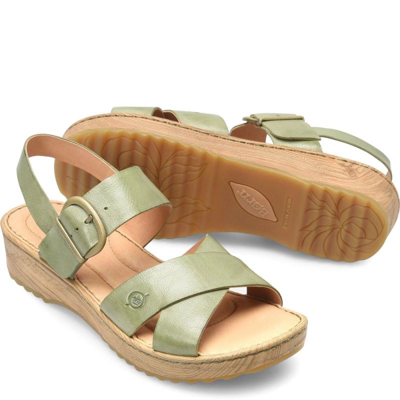 Born Women's Aida Sandals - Green Leaf (Green)