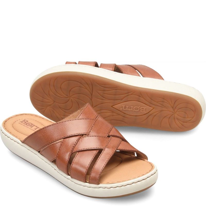 Born Women's Jenny Sandals - Cognac (Brown)