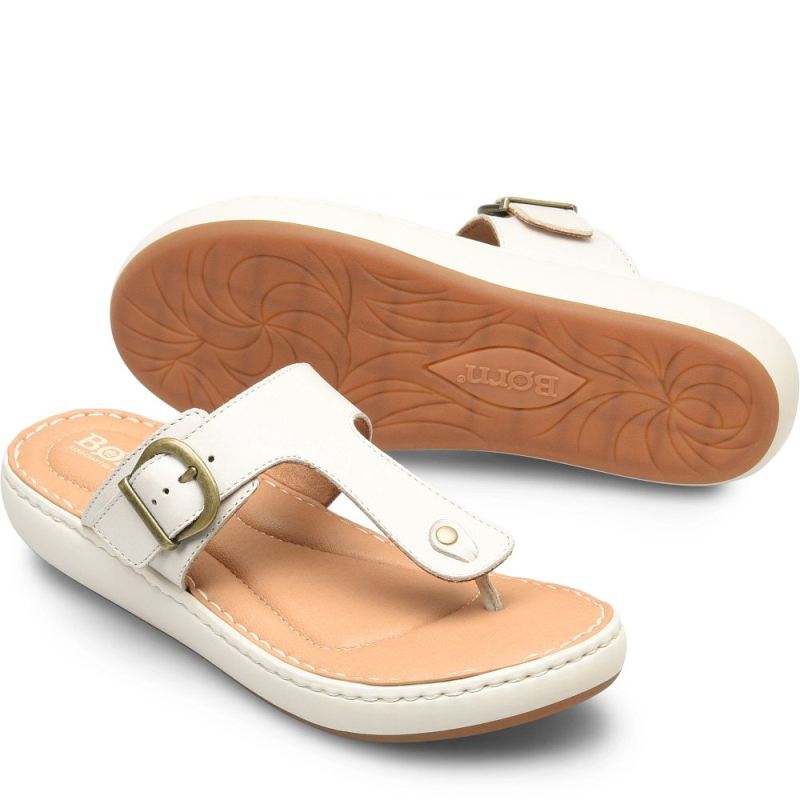 Born Women's Jules Sandals - White Ivory (White)