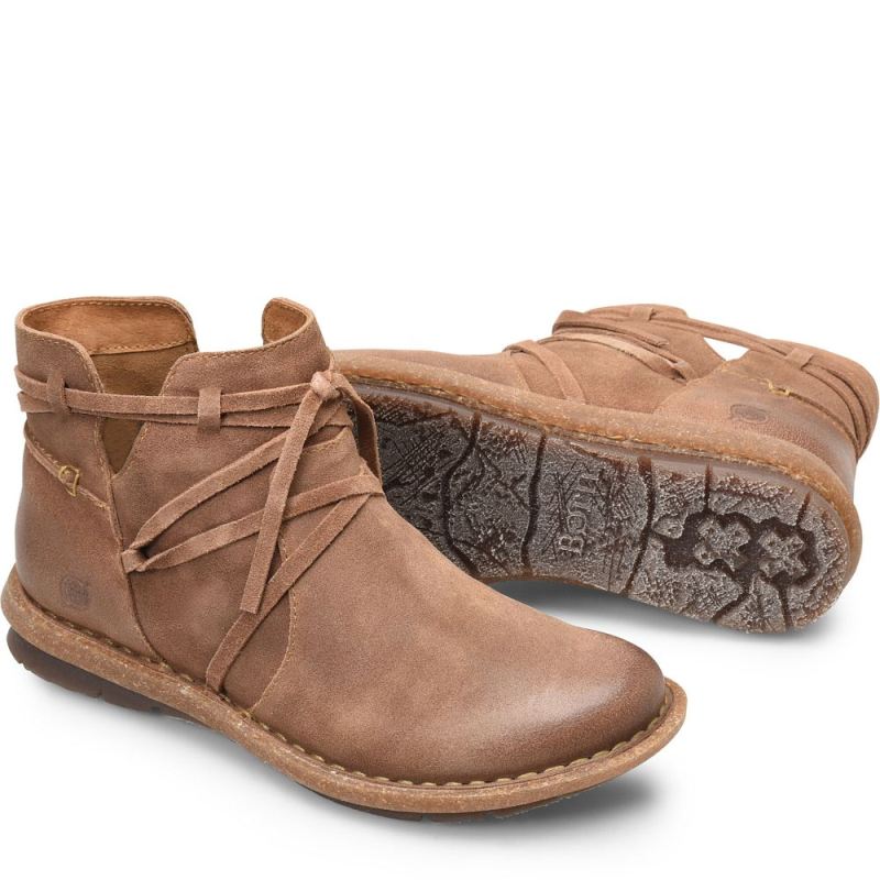 Born Women's Tarkiln Boots - Toast Almond Distressed (Tan)