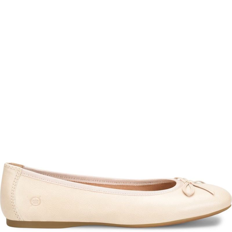 Born Women's Brin Flats - White Bone (White)