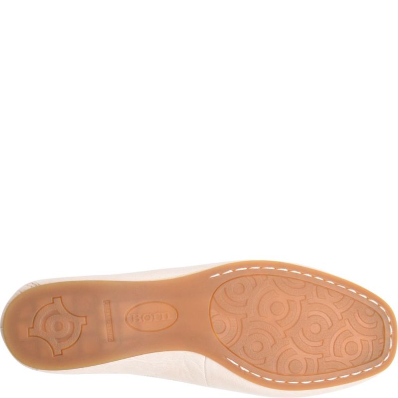 Born Women's Brin Flats - White Bone (White)