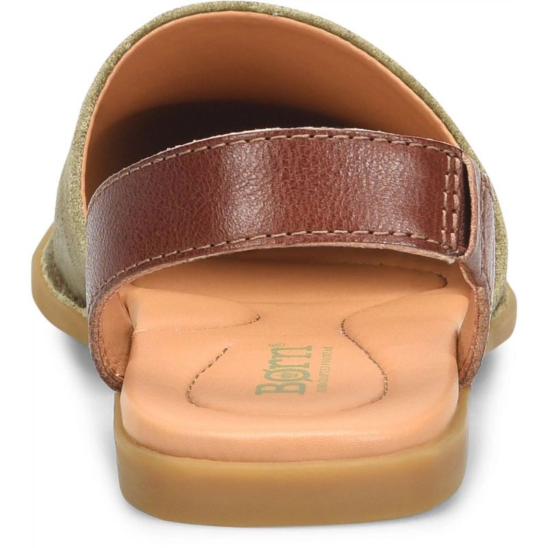 Born Women's Leif Slip-Ons & Lace-Ups - Kiwi Distressed (Green)