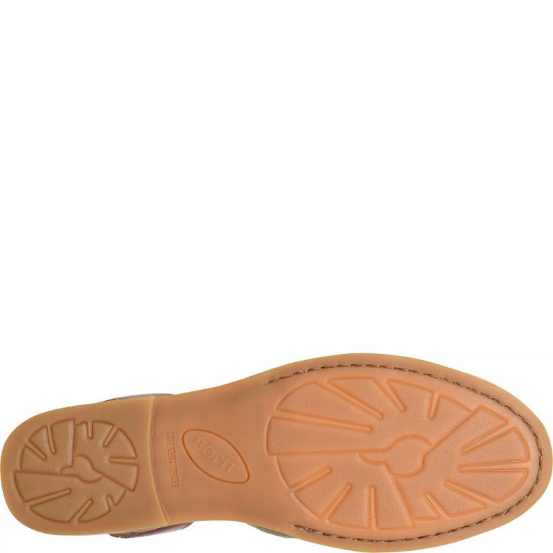 Born Women's Leif Slip-Ons & Lace-Ups - Kiwi Distressed (Green)