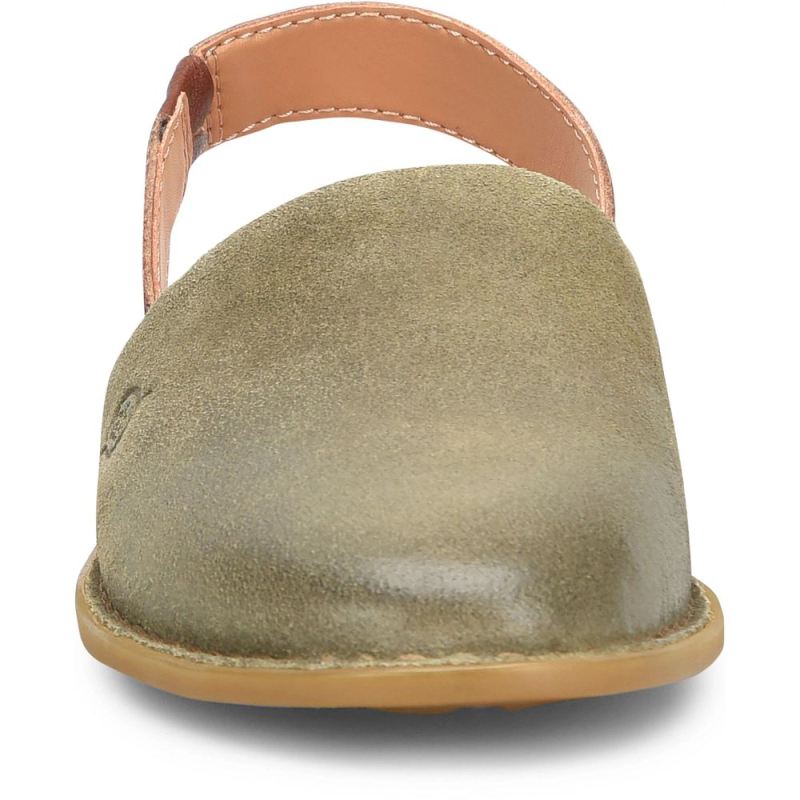 Born Women's Leif Slip-Ons & Lace-Ups - Kiwi Distressed (Green)